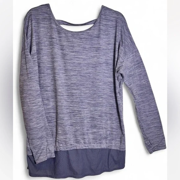 Danskin Heathered Purple Sweatshirt - Picture 3 of 4